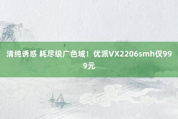 清纯诱惑 耗尽级广色域！优派VX2206smh仅999元